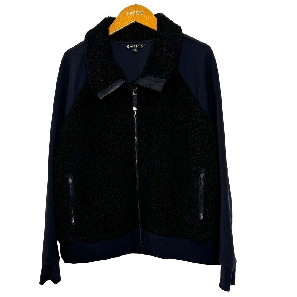 Athleta Sherpa Jersey‎ jacket